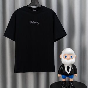 Burberry Men’s Black Logo Crewneck T-Shirt